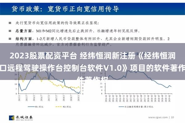 2023股票配资平台 经纬恒润新注册《经纬恒润港口远程驾驶操作台控制台软件V1.0》项目的软件著作权