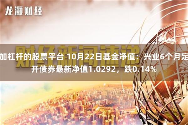 加杠杆的股票平台 10月22日基金净值：兴业6个月定开债券最新净值1.0292，跌0.14%